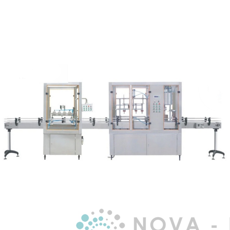 Máquina automática de llenado y taponado de botellas